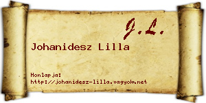 Johanidesz Lilla névjegykártya